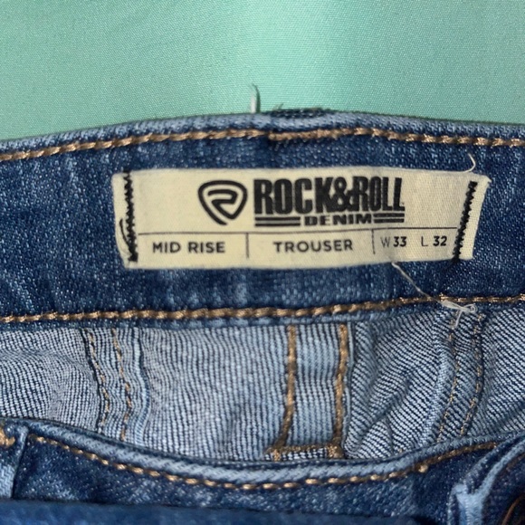 Rock and Roll Denim Front Seam Trousers - Picture 5 of 5